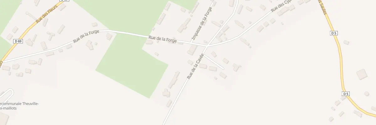 Plan du 8B Rue de la Cavee à Theuville-aux-Maillots