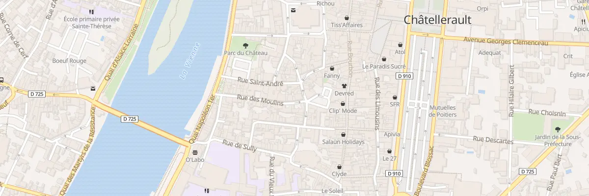 Plan du 37 Rue des Moulins à Châtellerault