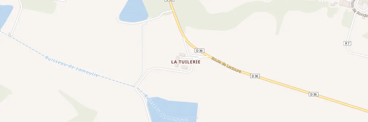 Plan du 5034 Au Village à Berrac