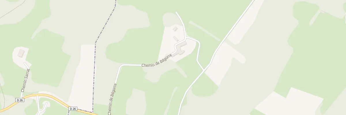 Plan du 5001 Le Begorre à Tibiran-Jaunac