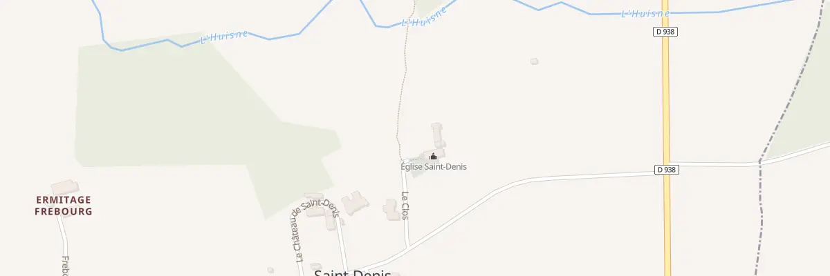 Plan du 4 Che de l’Eglise Saint Denys à Saint-Denis-sur-Huisne