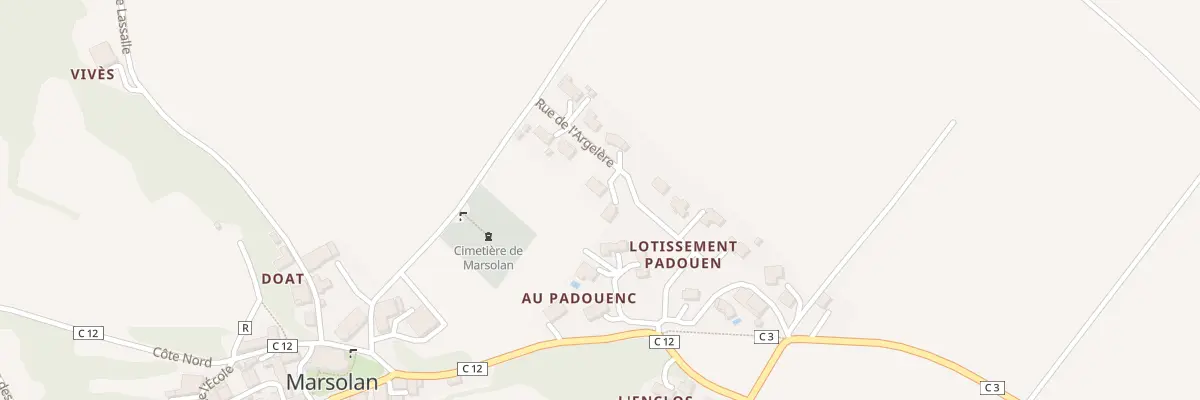 Plan du 5032 A Lacouture à Marsolan