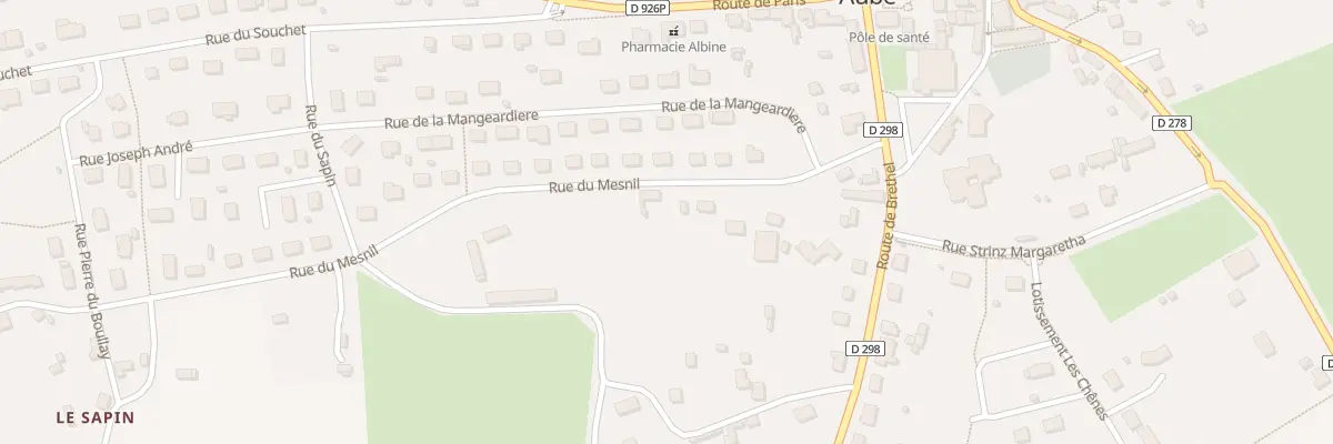 Plan du 12 Rue du Mesnil à Aube