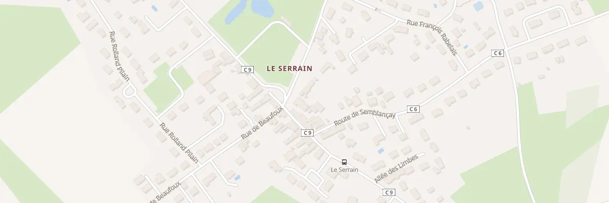 Plan du 306 Le Serrain à Semblançay