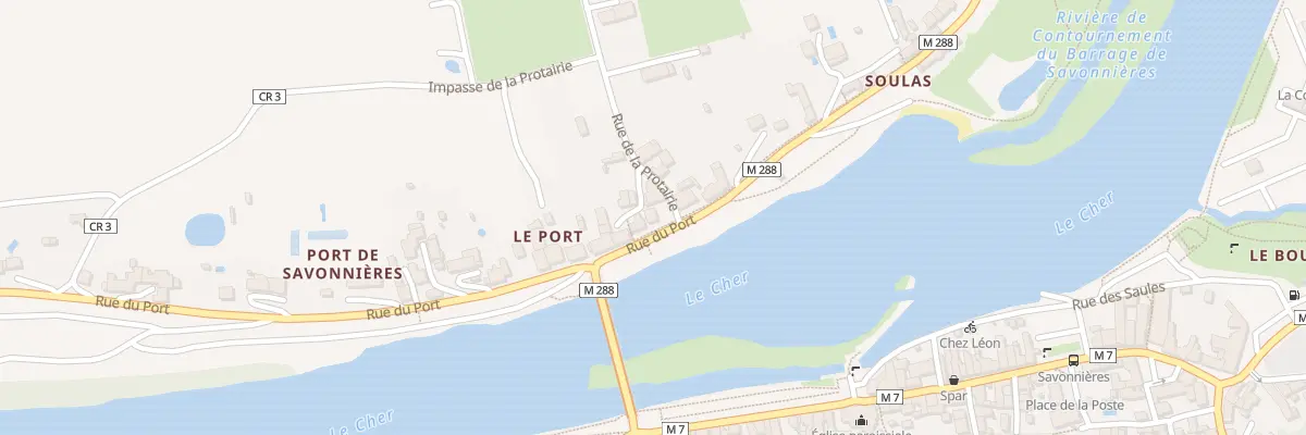 Plan du 30 Rue du Port à Savonnières