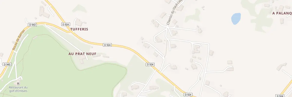 Plan du 1840 Rte de Vic à Auch