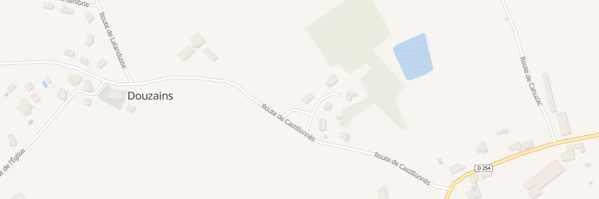 Plan du 1 All Lotissement de Bellevue à Douzains