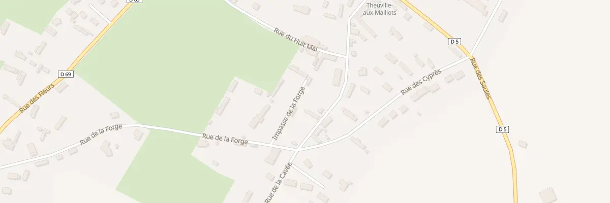 Plan du 4 Rue de la Cavee à Theuville-aux-Maillots