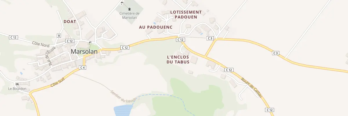 Plan du 5243 A Lenclos à Marsolan