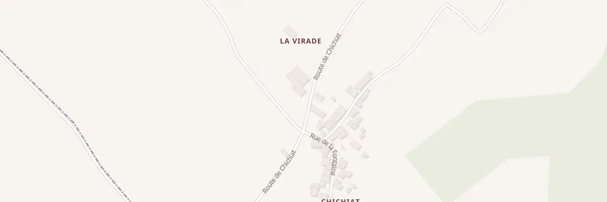 Plan du 3 Rte de Chichiat à Suaux