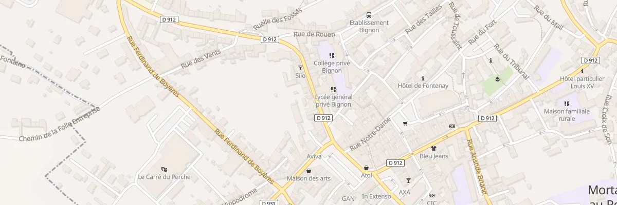 Plan du 11 Rue du Général Leclerc à Mortagne-au-Perche