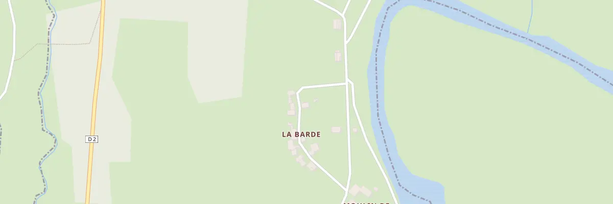 Plan du 1007 La Barde à Creyssac