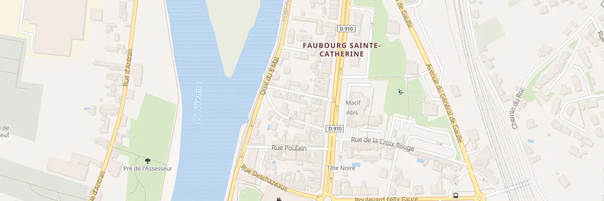 Plan du 10 Rue de la Galère à Châtellerault