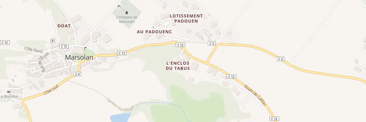 Plan du 258 Rte de Caillau à Marsolan
