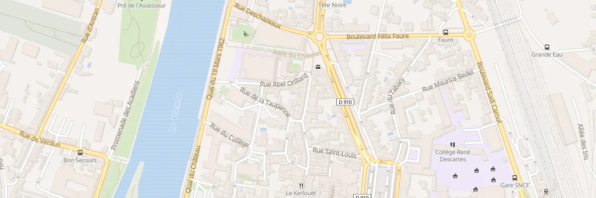 Plan du 185 Rue Bourbon à Châtellerault