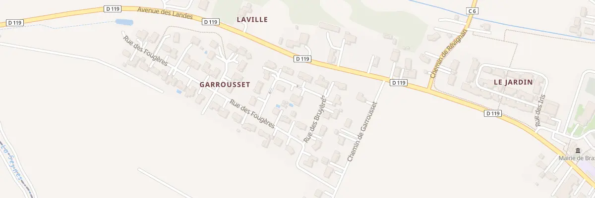 Plan du 3 Rue des Bruyères à Brax