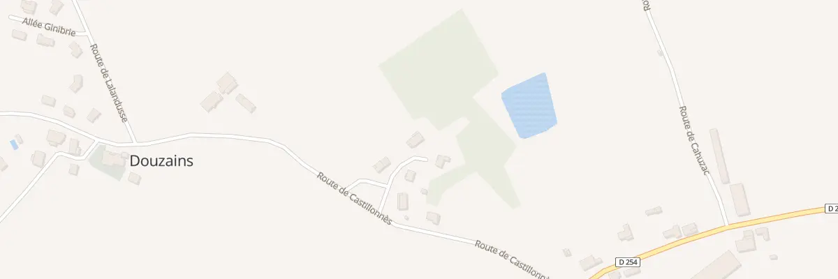Plan du 5 All Lotissement de Bellevue à Douzains