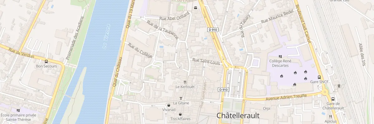 Plan du 161 Rue Bourbon à Châtellerault
