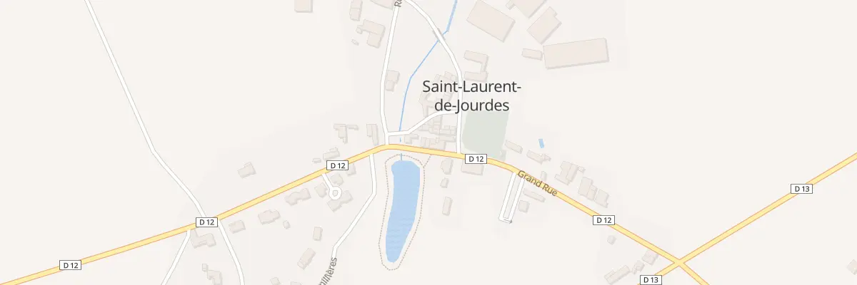 Plan du 5009 Le Bourg à Saint-Laurent-de-Jourdes