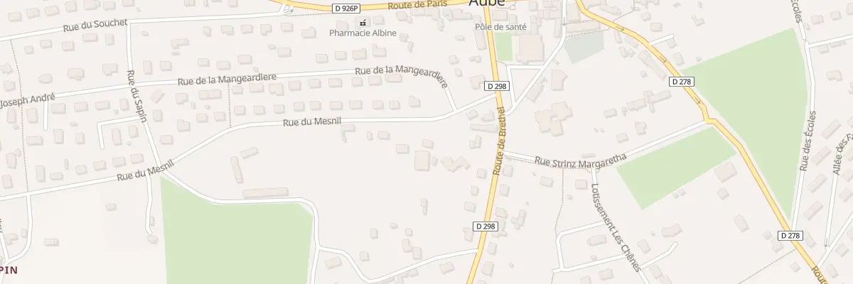 Plan du 6 Rue du Mesnil à Aube