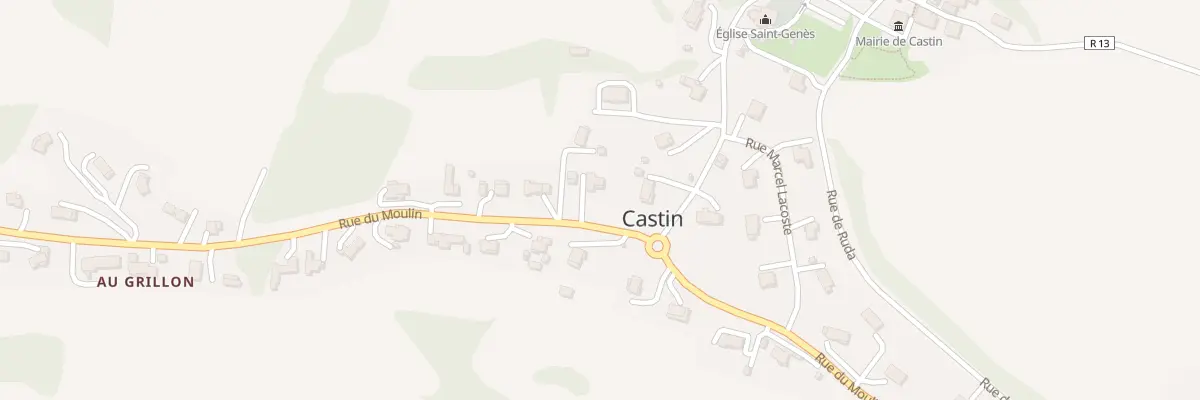 Plan du 16 Rue du Moulin à Castin