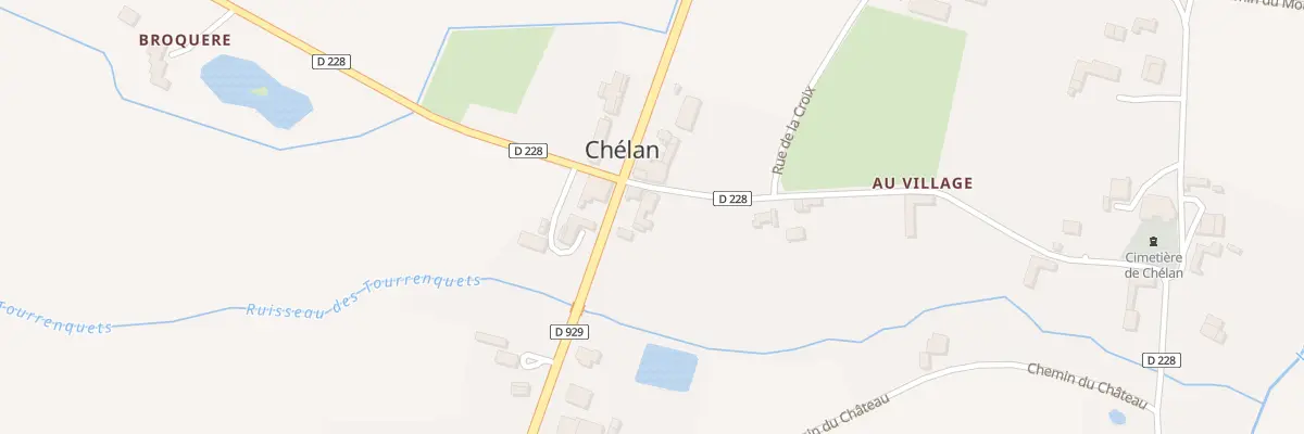 Plan du 5048 Au Village à Chélan