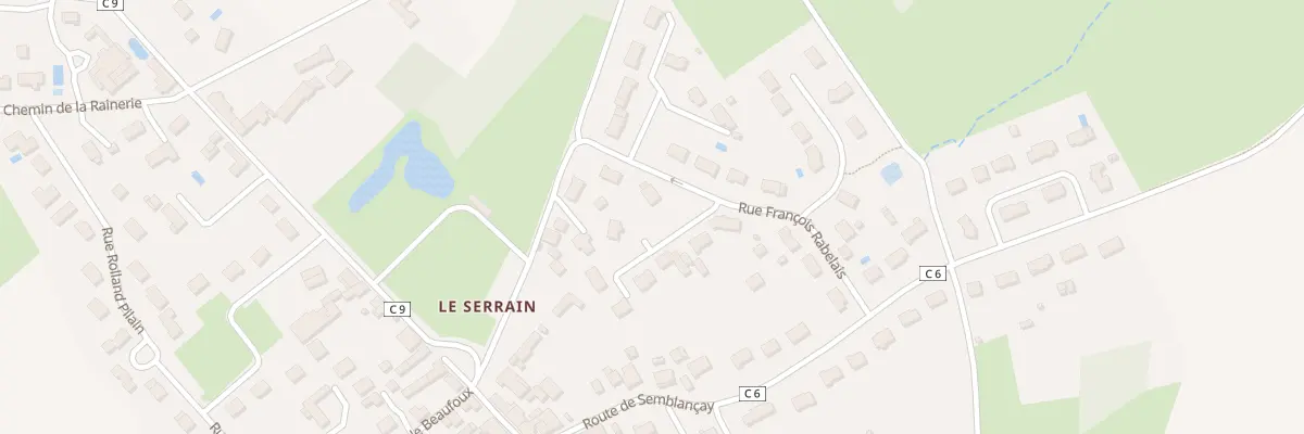 Plan du 10 Rue François Rabelais à Semblançay
