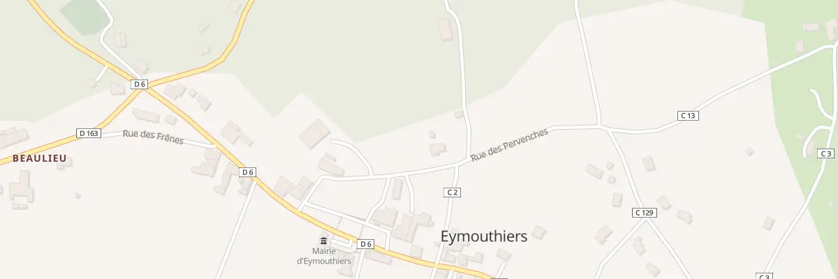 Plan du 167 Rue des Pervenches à Eymouthiers