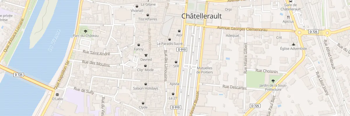 Plan du 63 Bd Blossac à Châtellerault