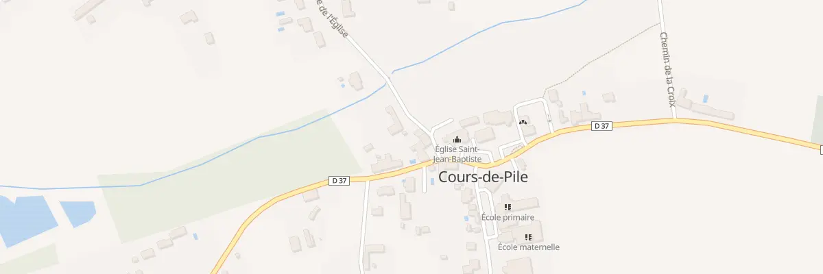 Plan du 43 Rue de l’Eglise à Cours-de-Pile