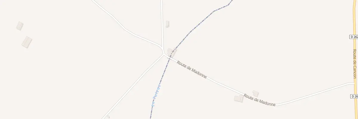 Plan du 34 Madone à Pinel-Hauterive