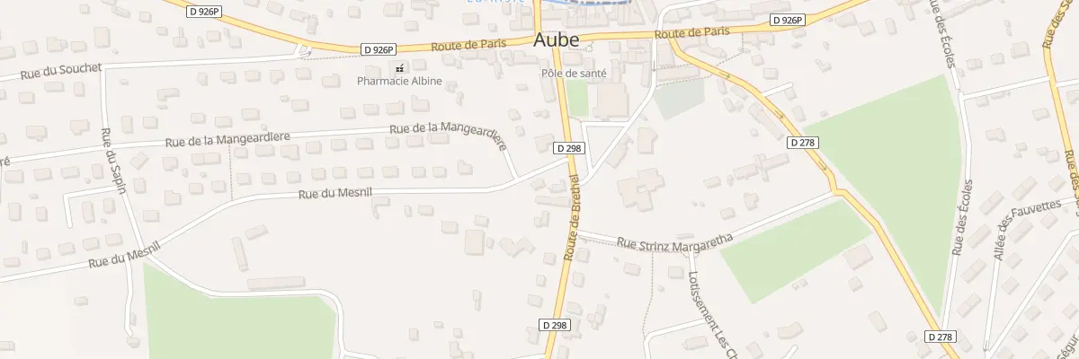 Plan du 2 Rue du Mesnil à Aube