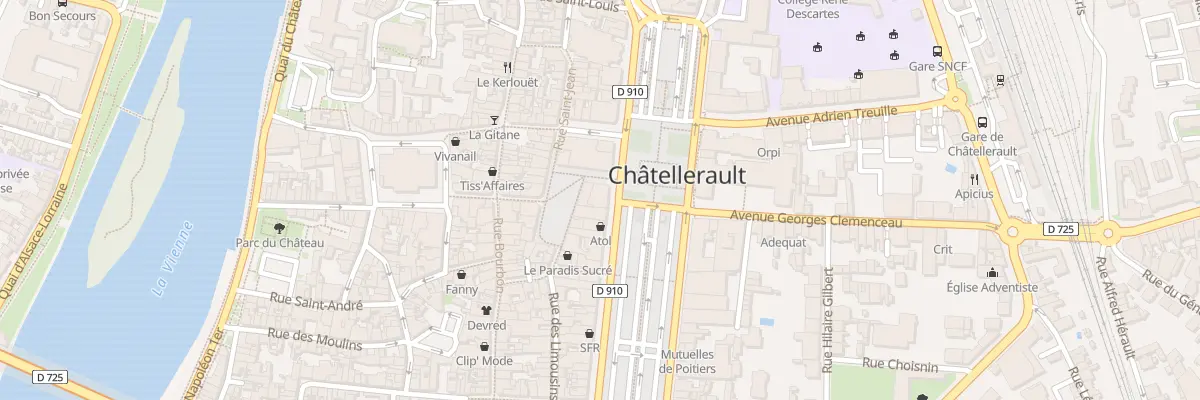 Plan du 95 Bd Blossac à Châtellerault