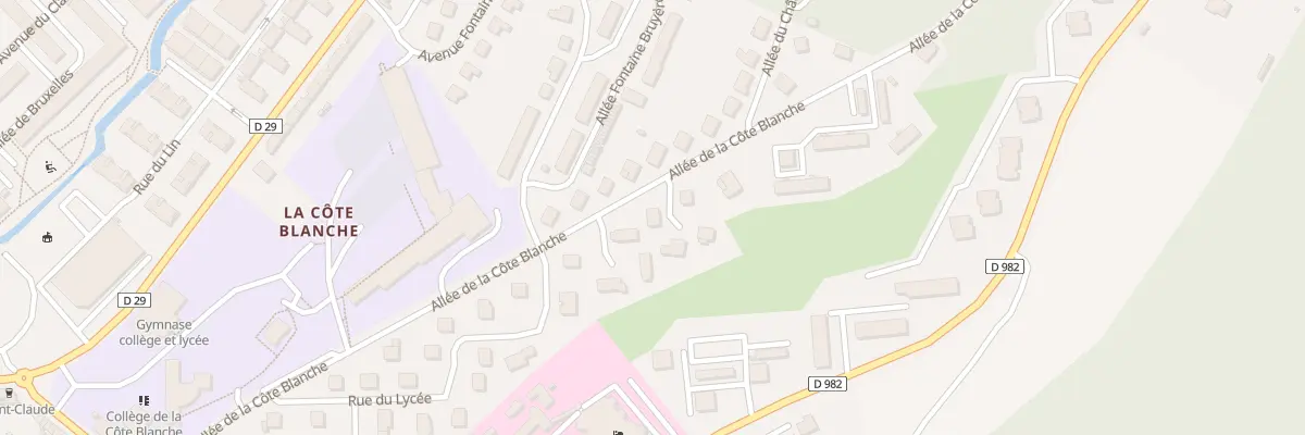 Plan du 2 All de la Cote Blanche à Lillebonne