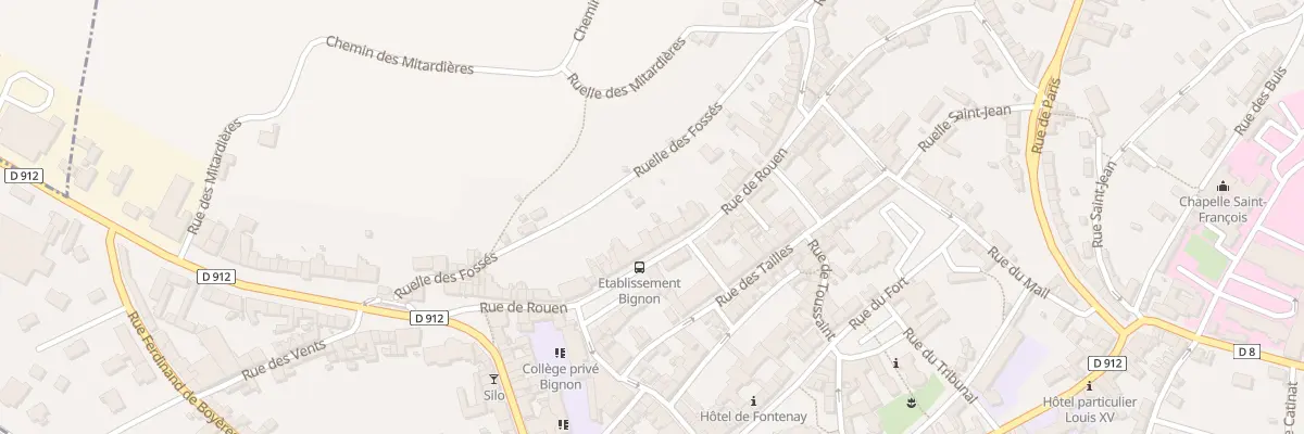 Plan du 33 Rue de Rouen à Mortagne-au-Perche