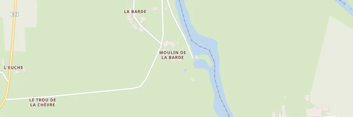 Plan du 9000 La Barde à Creyssac