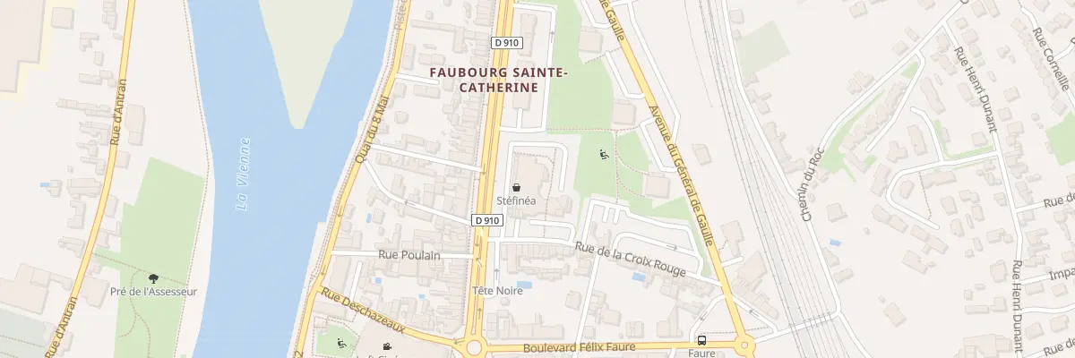 Plan du 1 Rue de la Croix Rouge à Châtellerault