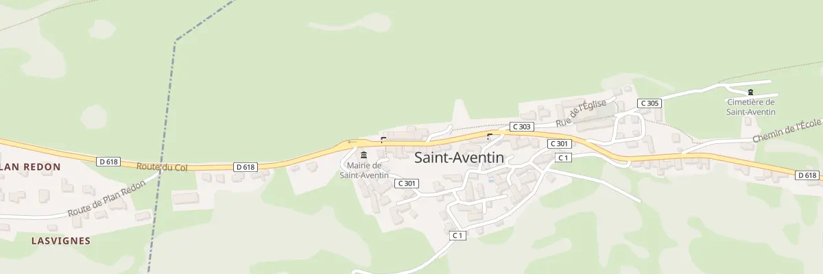 Plan du 10 Rte du Col de Peyresourde à Saint-Aventin