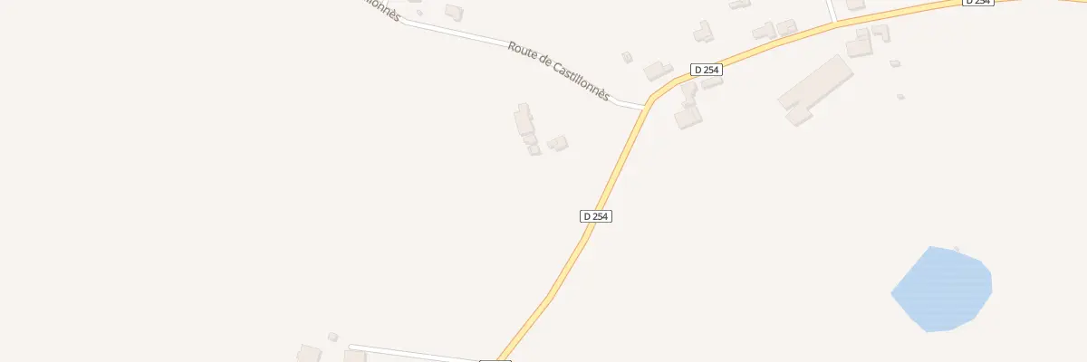 Plan du 506 Rte de Castillonnes à Douzains
