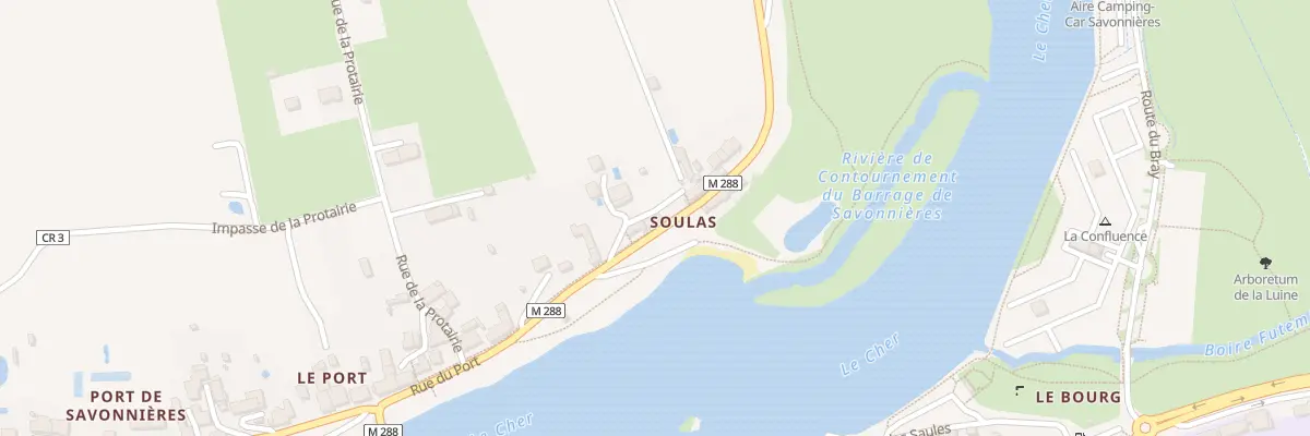 Plan du 10 Rue du Port à Savonnières
