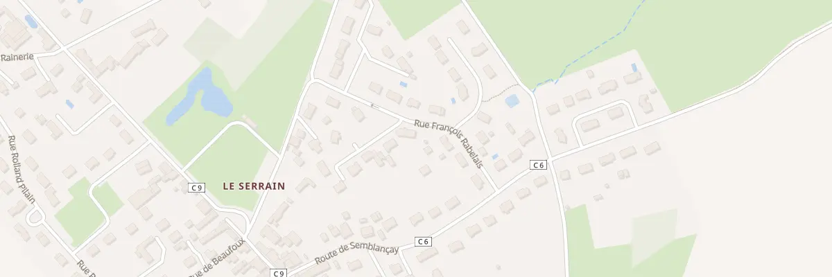 Plan du 8 Rue François Rabelais à Semblançay