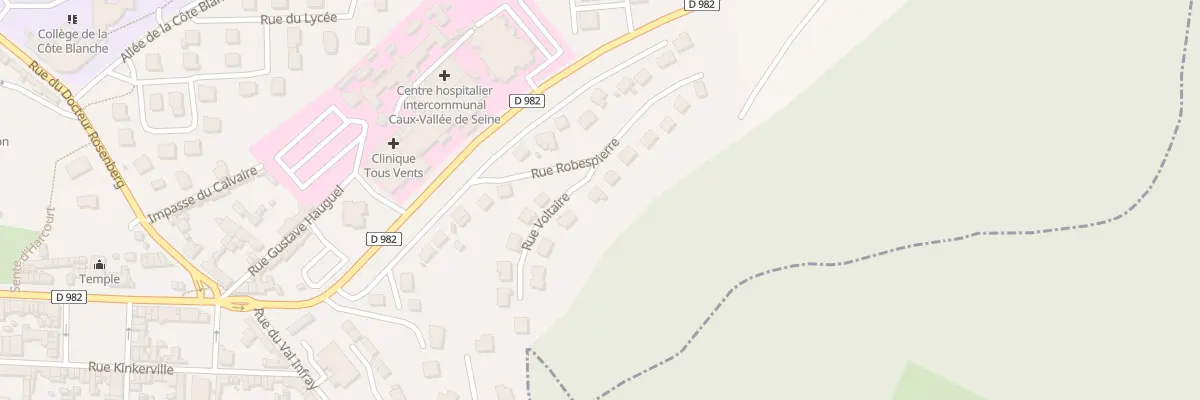 Plan du 1 Rue Voltaire à Lillebonne