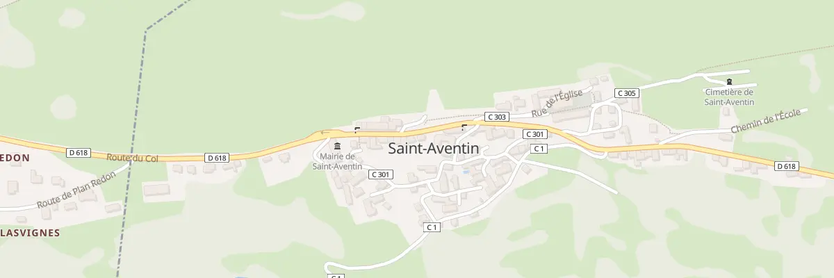 Plan du 59 Rte du Col de Peyresourde à Saint-Aventin
