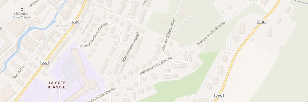 Plan du 3 Rue du Chateau d’Eau à Lillebonne