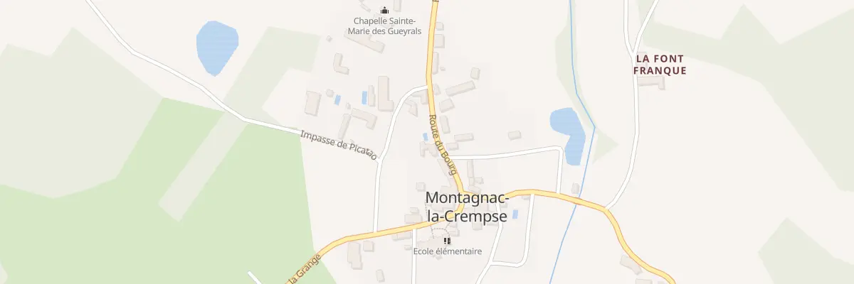 Plan du 12 Le Bourg à Montagnac-la-Crempse