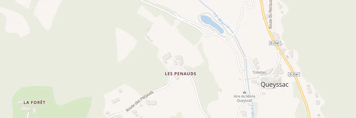 Plan du 226 Rte des Penauds à Queyssac