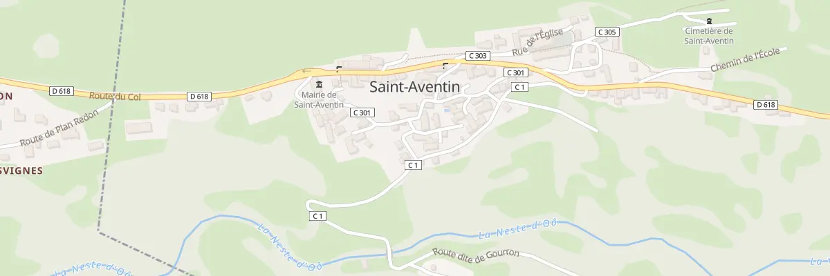 Plan du 26 Village à Saint-Aventin