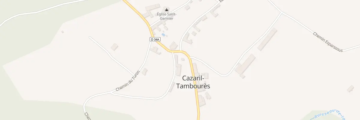 Plan du 1 Chem de la Pale à Cazaril-Tambourès