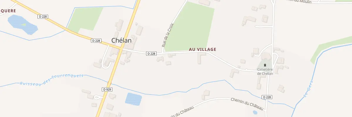 Plan du 5477 Au Village à Chélan