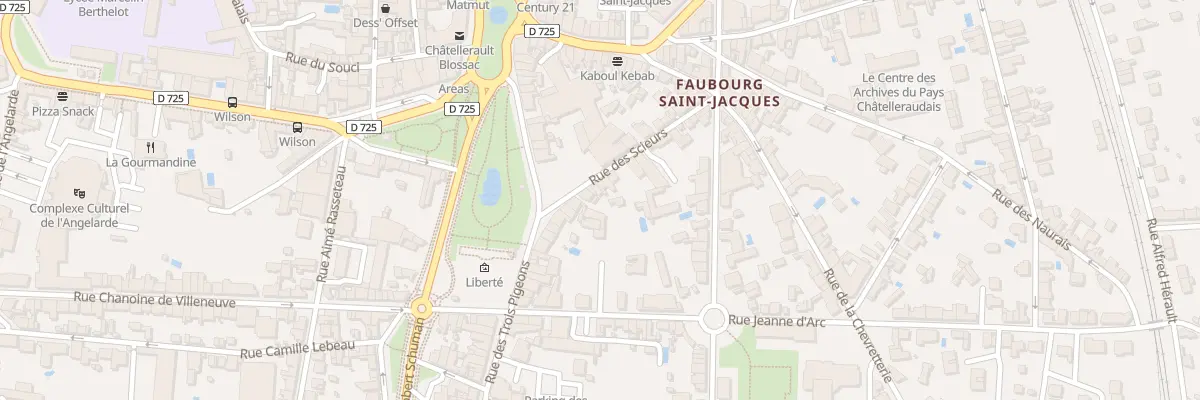 Plan du 12 Rue des Scieurs à Châtellerault